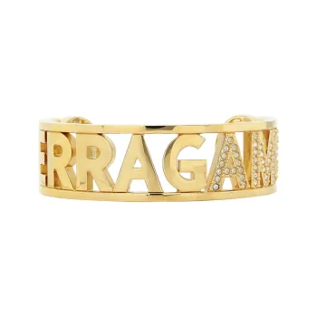 Ferragamo Rhinestone-embellished Cuff Bracelet