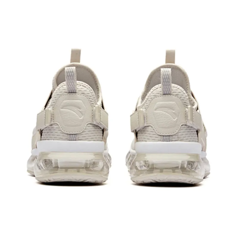 NASA x Anta Cushioning, Slip Resistant, And Abrasion Resistant Low Top Running Shoes Men's Gray White-3