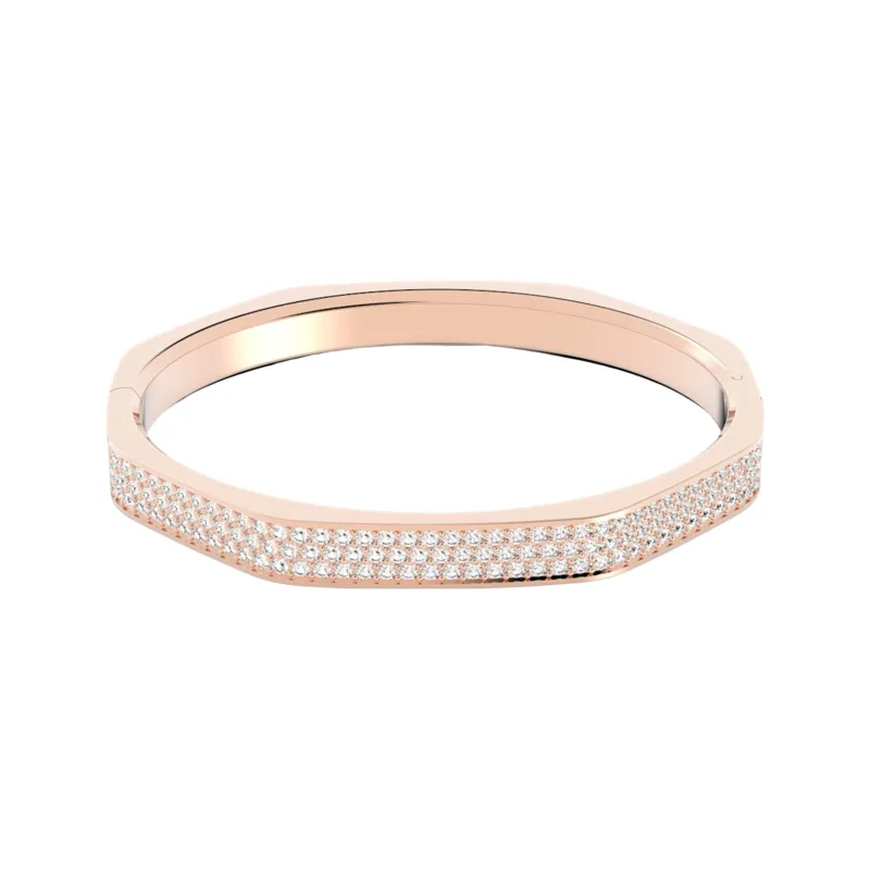 Swarovski Dextera Artificial Crystal Bangles Women's Rose Gold-0
