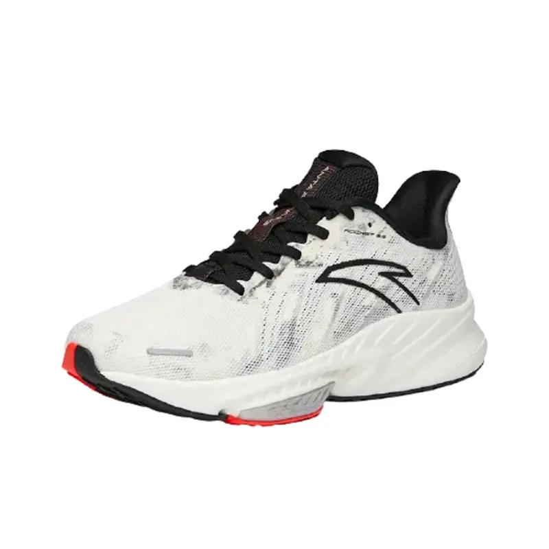 Anta Rocket 3.0 Anti-Slip Wear-Resistant Low-Top Long Distance Running Running Shoes Men's White Black-2