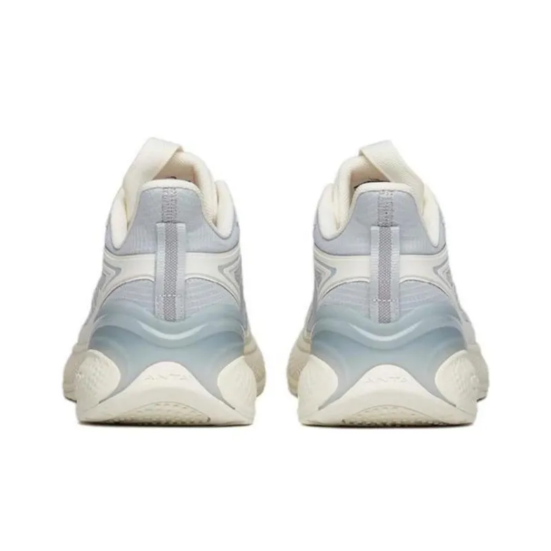 Anta C37 2.0 Cushioning Anti-Slip Wear-Resistant Breathable Lightweight Rebound Low-Top Running Shoes Men's Ecru Gray-3