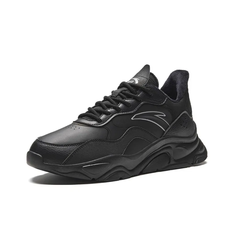 Anta Little Millennium Wear Resistant Low Top Casual Shoes Men's Black-1