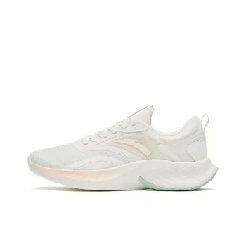 Anta Stinger SE Anti Slip And Wear Resistant Breathable Low Top Running Shoes Women's White Green Orange