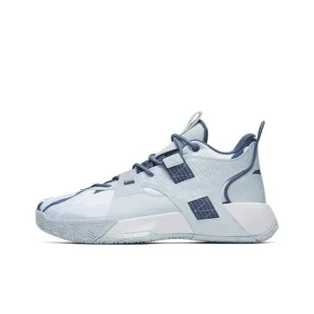 Anta Speedy 2 Generations Cushioning Wear Resistant Mid Top Basketball Shoes Men's Light Dusty Gray