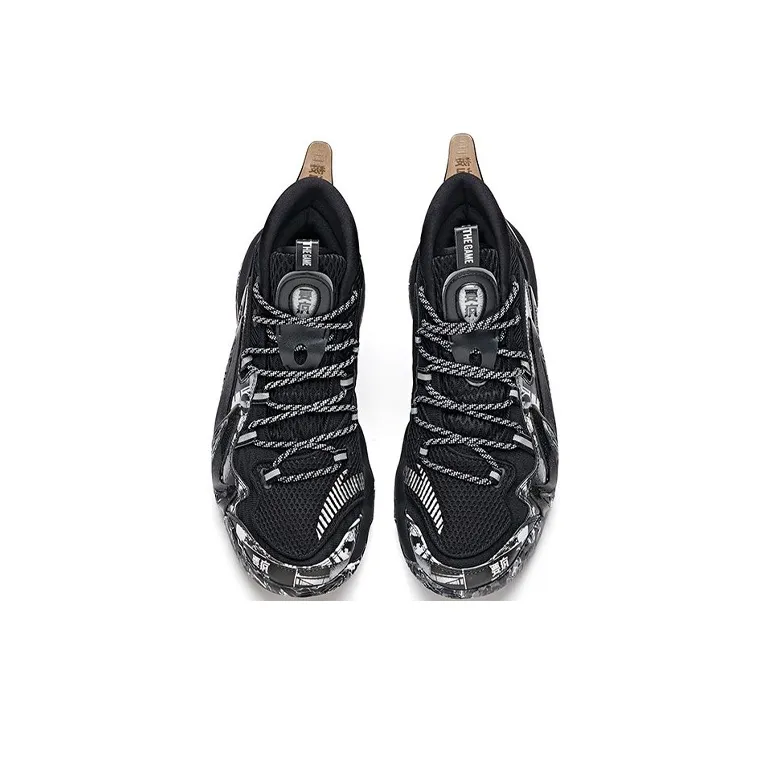 Anta Berserk 2 Cushioning Anti-Slip And Wear-Resistant High-Top Basketball Shoes Black-2