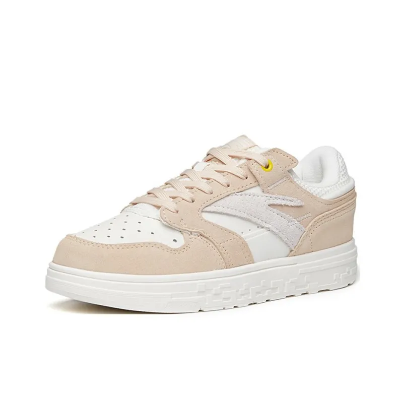 Anta Street Naughty Slip Resistant Cushioning Low Top Skateboard Shoes Women's Dusty Pink-1