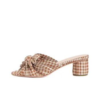 Loeffler Randall Slide Slippers 5cm Women's Red Brown