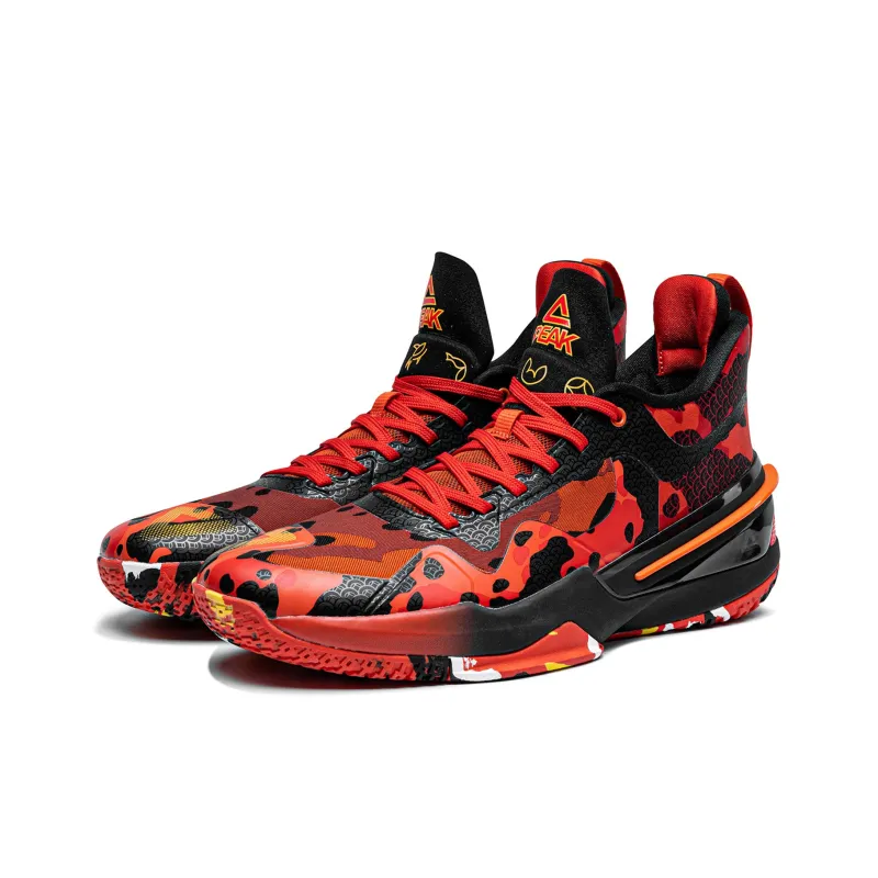 PEAK Flash 3 Cushioning, Slip Resistant, Abrasion Resistant, Coverage, Support Mid Top Basketball Shoes Men's-1