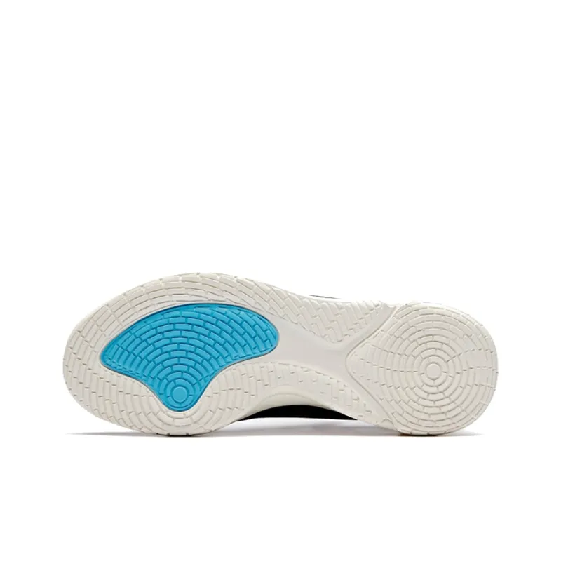 Anta Water Flower 1 Cushioning Anti-Slip Wear-Resistant Breathability Low-Top Basketball Shoes Men's Black Blue-5