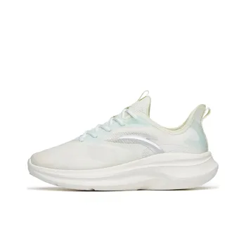Anta Leaves 2.0 Cushioning, Slip Resistant, And Abrasion Resistant Low Top Running Shoes Women's White Green