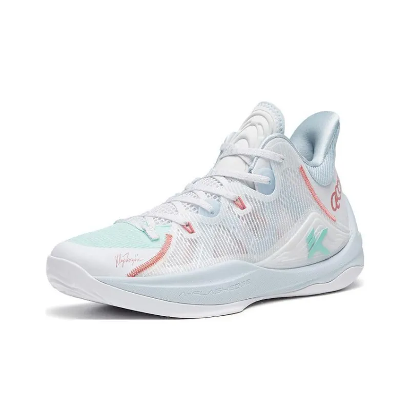 Anta See Mountain 2.5 Abrasion Resistant Breathable Low Top Basketball Shoes Men's White-1