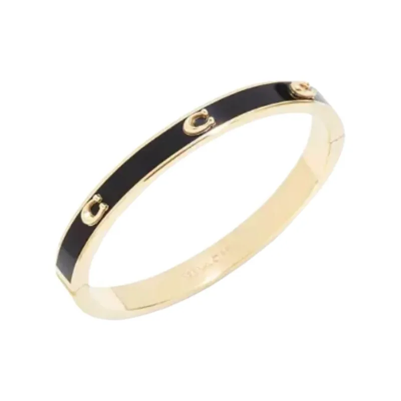 COACH Metal Bangles Unisex Gold-1