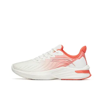Anta DuCi1 Anti Slip Wear Resistant Low Top Running Shoes Women's White Red