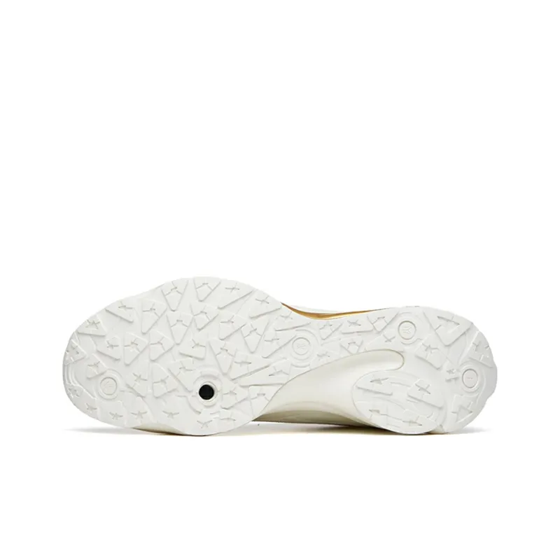 Anta Star Olympic Cushioning Breathable Lightweight Wear-Resistant Slip-Resistant Low-Top Running Shoes Men's White-4