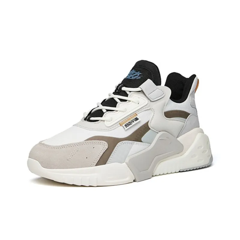 Anta Rubik's Cube Low-Top Chunky Sneakers Men's White Black-2