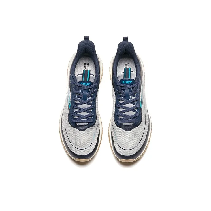 Anta Night Stalker Cushioned Slip-Resistant Abrasion-Resistant Low-Top Running Shoes Men's Blue White-2