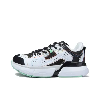PEAK State Pole Wear-Resistant Slip-Resistant Low-Top Running Shoes Women's Black White Green