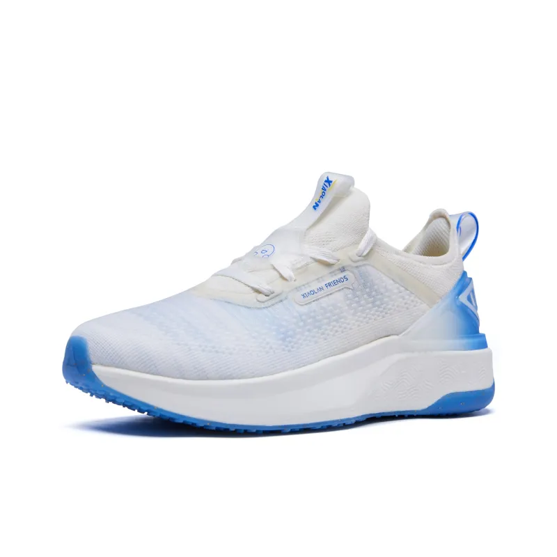 PEAK State Pole 4.0 Running Shoes Men Low Top White/Beige/Blue-2