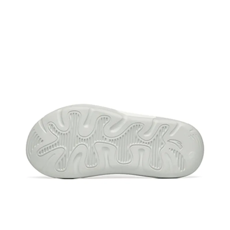 Anta C37 Series Slide Slippers Men's Gray White-4