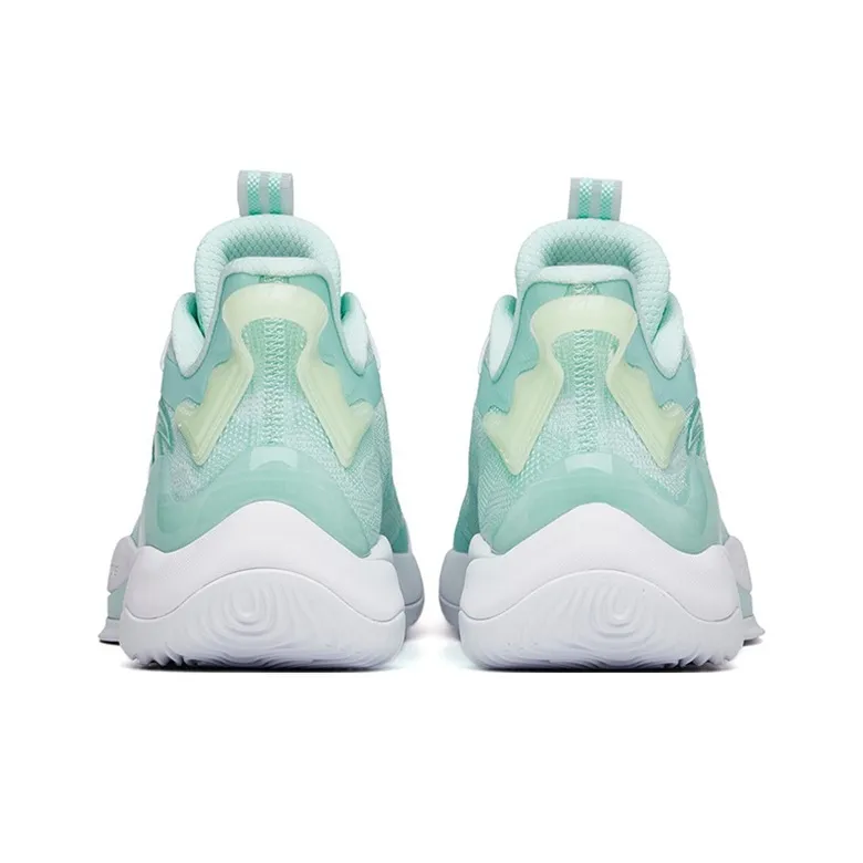 Anta Mountain 2 Cushioning Anti-Slip And Wear-Resistant Low-Top Basketball Shoes Light Aqua Green-3