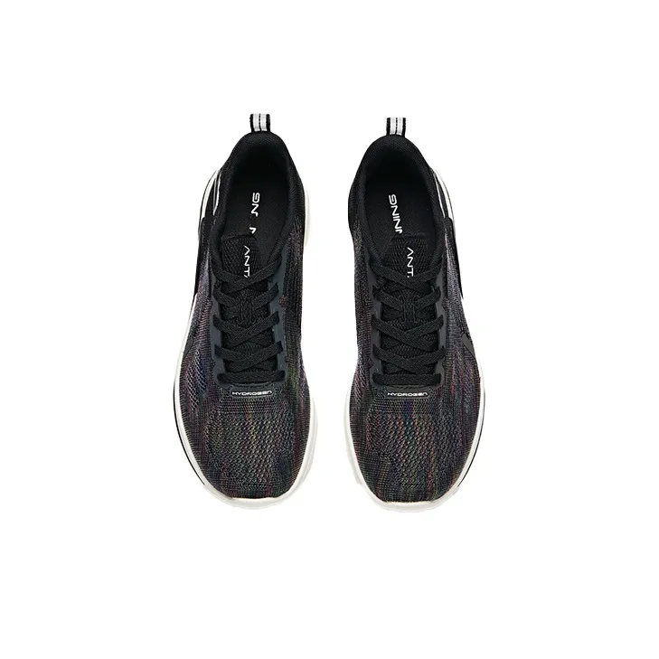 Anta Hydrogen Run II Cushioning Anti Slip Wear Resistant Breathability Low Top Running Shoes Women's Black Multicolor-2