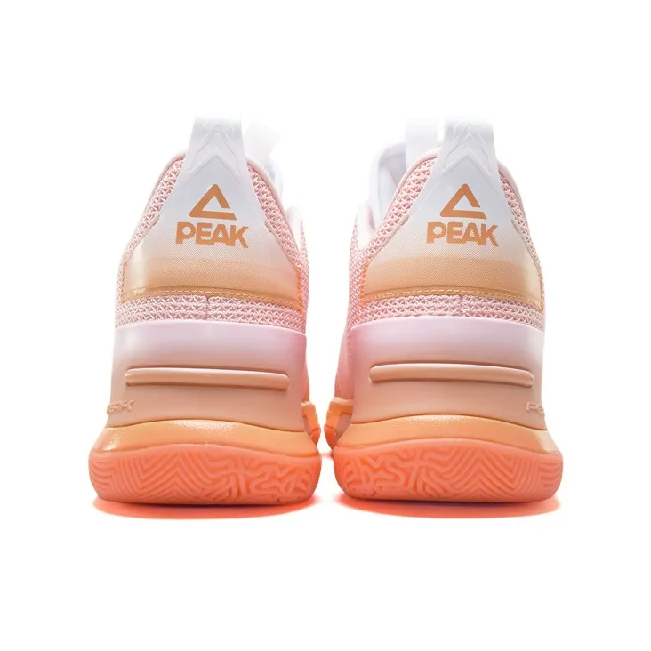 PEAK Flash Cushioned Wear-Resistant Breathable Low-Top Performance Basketball Shoes Men's Peach Skin Color-3