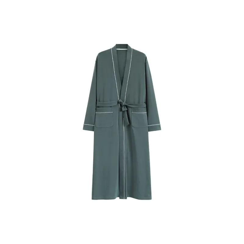 Qiao Ni Tong Pajama Robe Men's Green-0