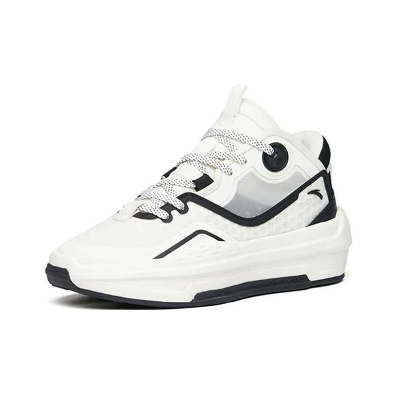 Anta C37 2.0 Lightweight And Wear resistant Low Top Skateboard Shoes Women's White Black-2