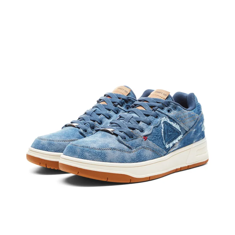 PEAK Taichi 910 Coverage Cushioning Wear Resistant Low Top Skateboard Shoes Men's Blue-2