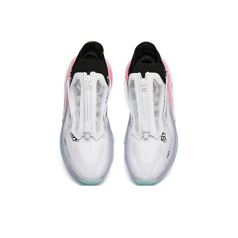 Anta AT91 Catapult Force Technology Anti-Slip Wear-Resistant Low-Top Running Shoes Women's White Black-2
