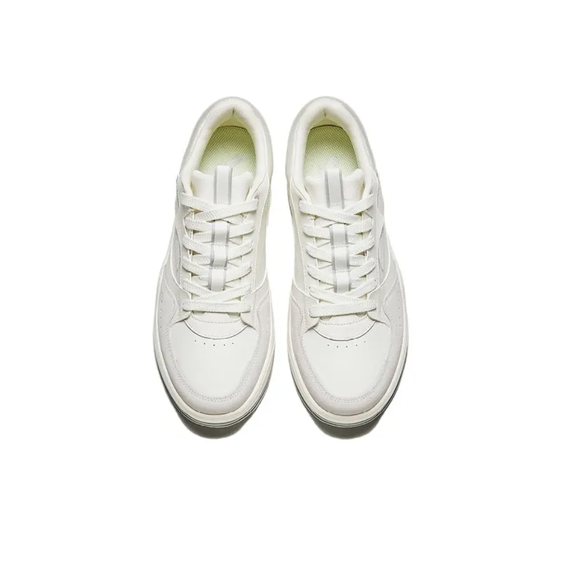 Anta C37 Series Anti Slip Wear Resistant Low Top Skateboard Shoes Men's White Gray-3