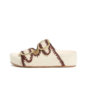 Loeffler Randall Slide Slippers 4cm Women's Milk White