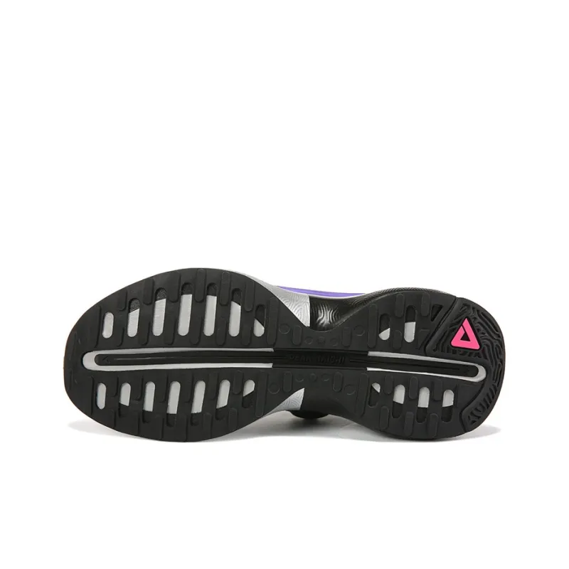 PEAK Tai Ji2.0 Cushioning Collection Cushioning Anti-Slip And Wear-Resistant Low-Top Running Shoes Black Purple-5