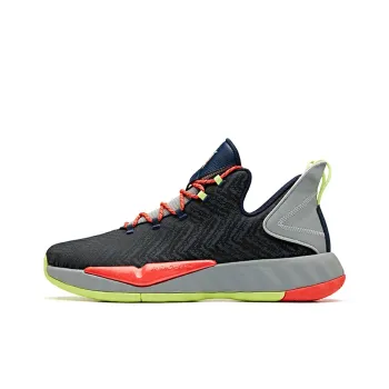 Anta Crazy 3 Cushioning Low Top Basketball Shoes Men's Gray Orange