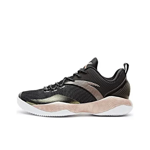 ANTA ENDLESS FIRE Basketball Shoes Men Low-Top Black/Pink