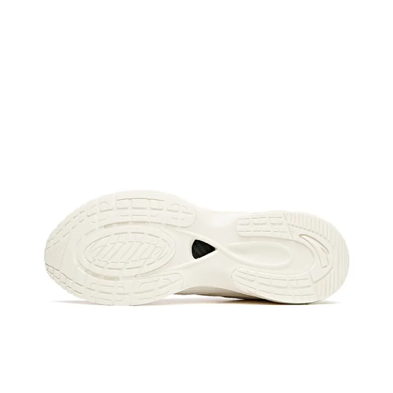 Anta Tron 1.0 Running Collection Low Top Running Shoes Men's Ivory White-4