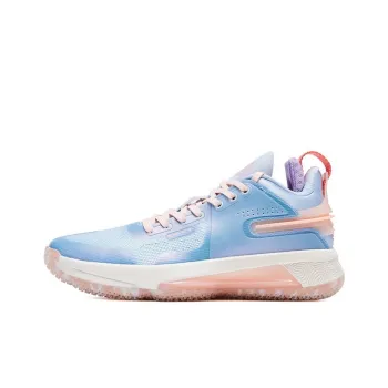 PEAK Flash 4 Basketball Shoes Men Mid Top Porcelain Blue/White