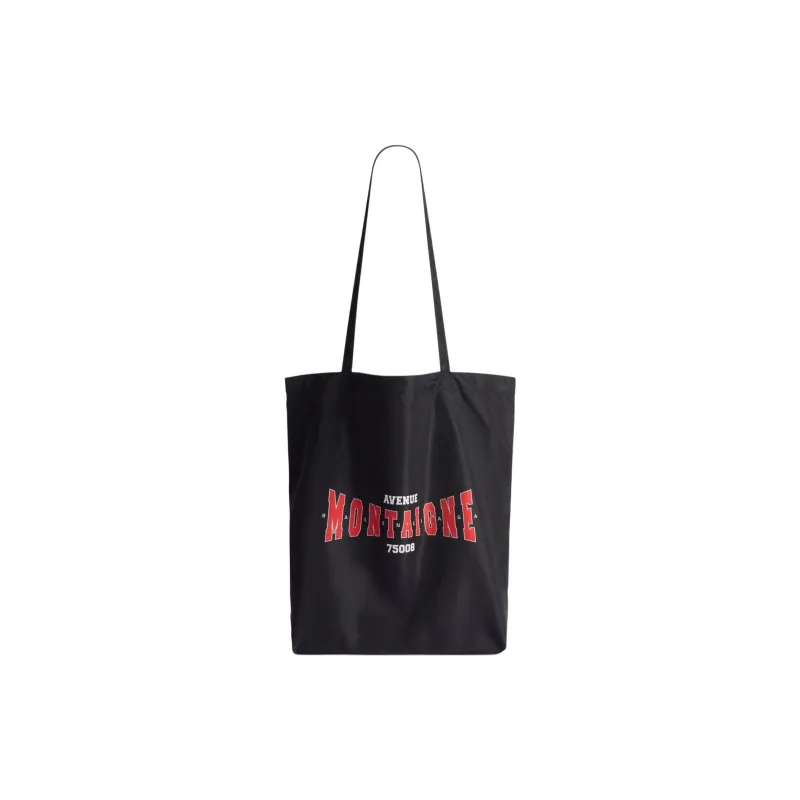 Balenciaga Polyamide Tote Bag Shopping Bag Handbag Shoulder Bag Unisex Black & Red-0