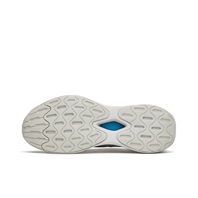 Anta Breaking Wind Cushioned Anti-Slip Wear-Resistant Breathable Lightweight Low-Top Running Shoes Men's Gray Blue-4