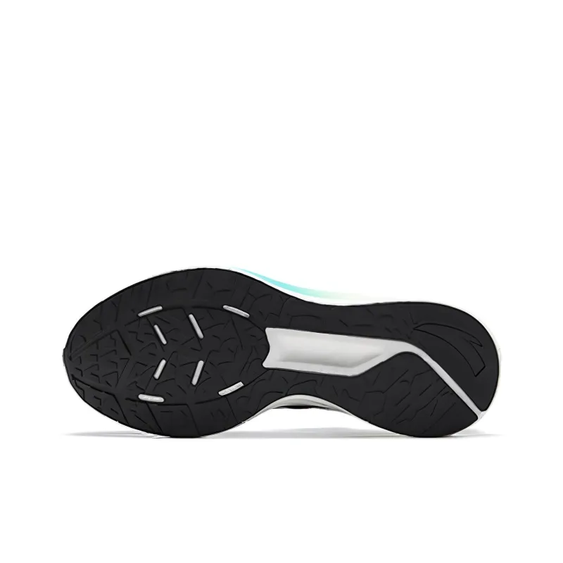 Anta Royal Road Anti-Slip Wear-Resistant Low-Top Running Shoes Men's Black White Green-4