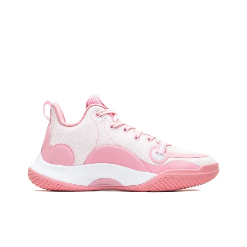 PEAK Cavalry 2 Cushioning, Slip Resistant, Abrasion Resistant, Coverage, Support Low Top Basketball Shoes Men's Pink-1