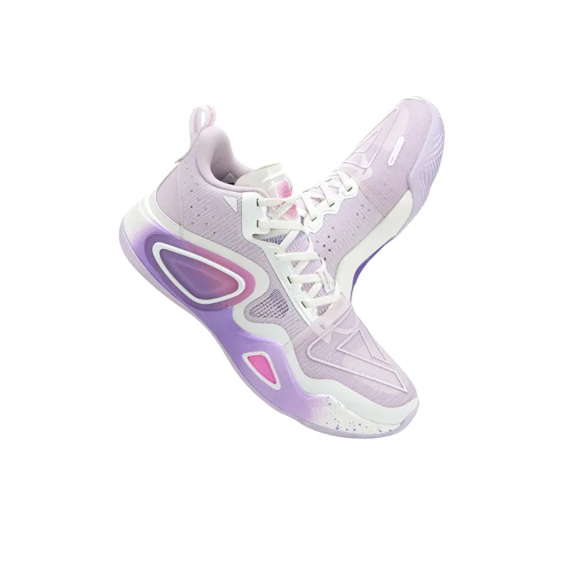 PEAK State Extreme Triangle 2.0 Basketball Shoes Men Low Top Rainbow Rhythm Purple-2