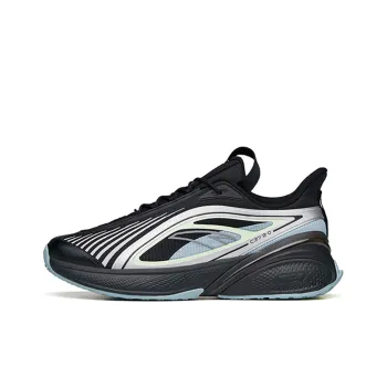 Anta C37 2.0 Cushioning Anti Slip Wear Resistant Breathability Low Top C37 2.0 Running Shoes Men's Black Thin Blue
