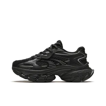 ANTA Star Moon Series Chunky Sneakers Women's Low Top Gray Black