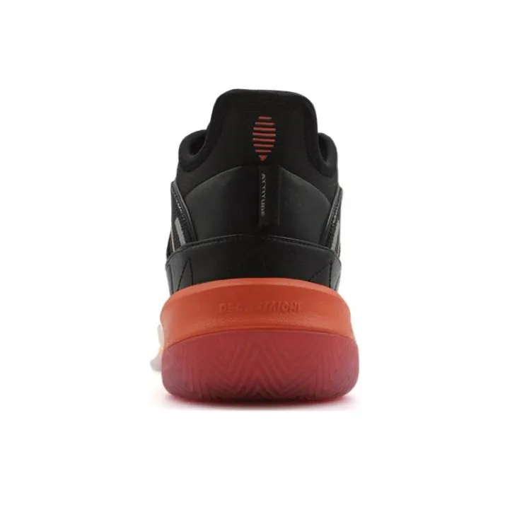 PEAK State Extremely Large Triangle 1.0 Wear Resistant Low Top Basketball Shoes Men's Black Orange-3