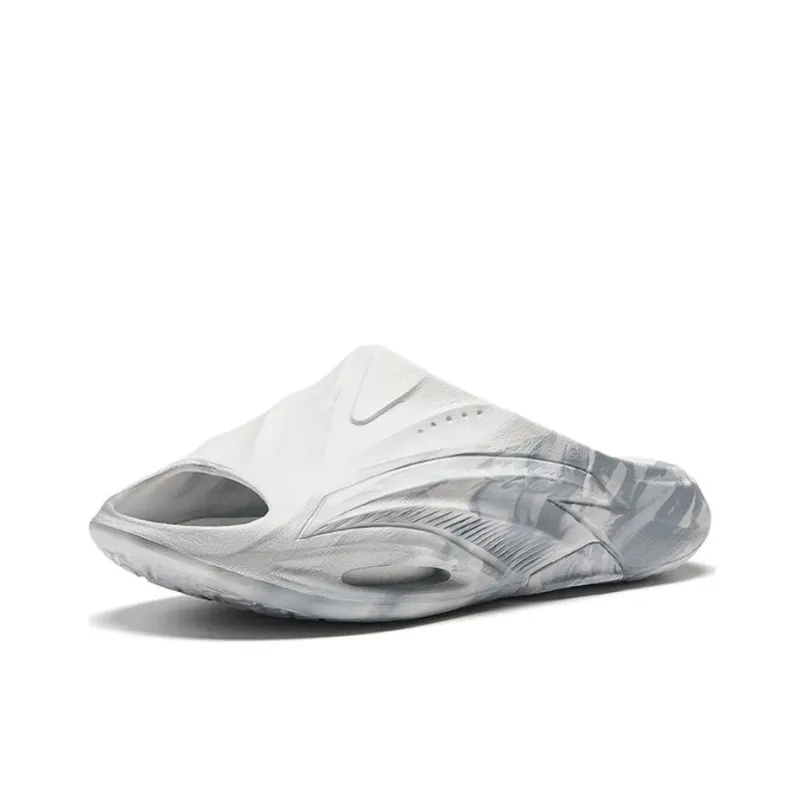 Anta Nitrogen Bubbles Slide Slippers Men's Gray White-1