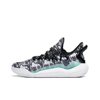 Anta Light Cavalry 5 Cushioning Anti Slip And Wear Resistant Low Top Basketball Shoes Men's Gray Black White