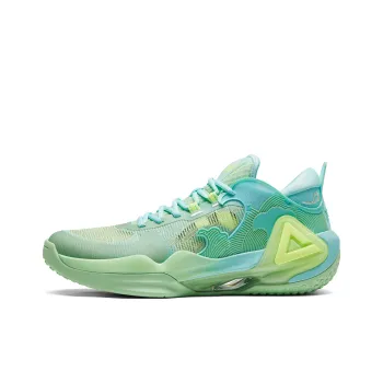 PEAK Sonic Boom 2.0 Cushioning Breathable Low Top Basketball Shoes Men's Teal Tide Color Scheme