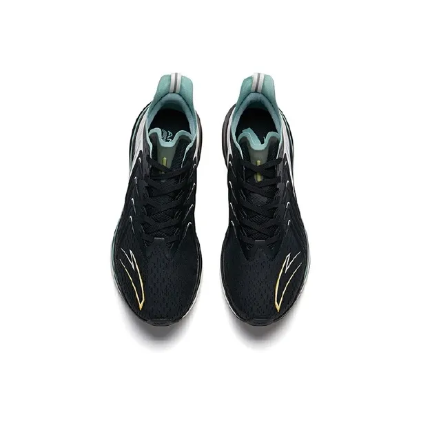 ANTA MACH Mach 1.0 Running Shoes Men Low Top Black/Green/White-2