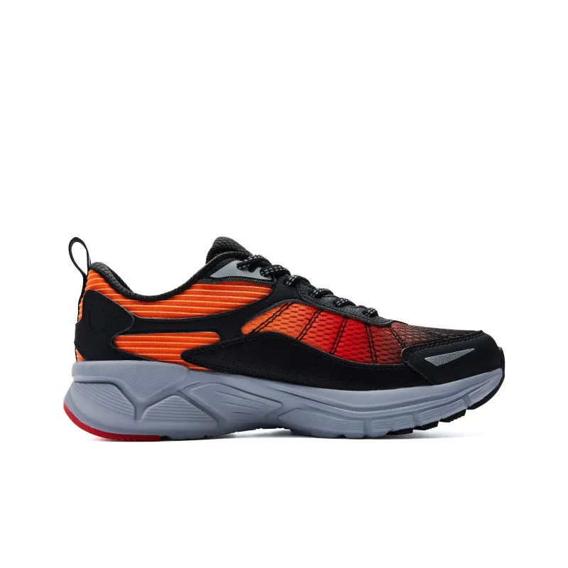 PEAK OG 7000 Low Top Running Shoes Men's Black Orange Vintage-1